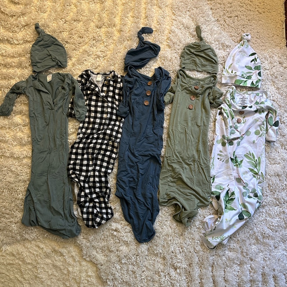 Bundle of Infant Knot Gowns